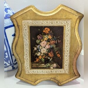 Vintage Florentine wall plaque
